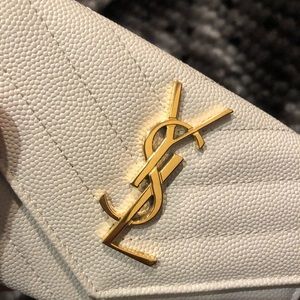 YSL Monogram small envelope wallet 100% Authentic